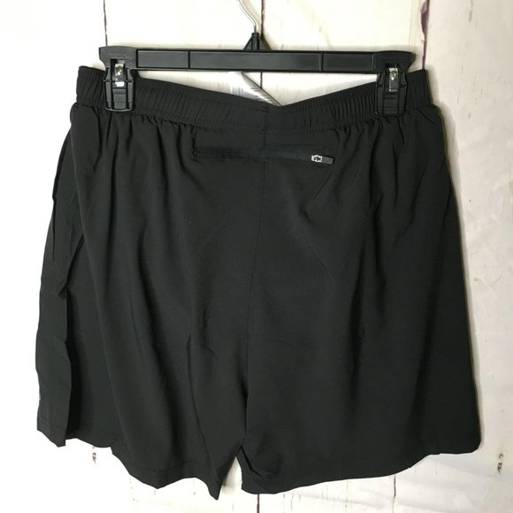 Demozu Mens Running Shorts 5" M Black NWT - Picture 4 of 7